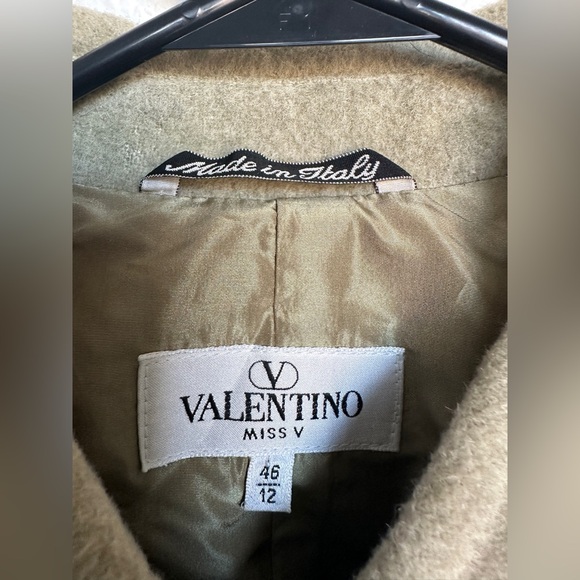 Vintage Valentino wool jacket - Miss Valentino pure wool Alpaca coat size 12 - Picture 5 of 17